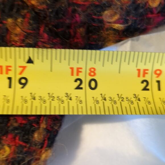 Geoffrey Alexander Private Agenda Vintage Red Tweed Boucle Blazer Womens Sz 10 - Picture 10 of 15